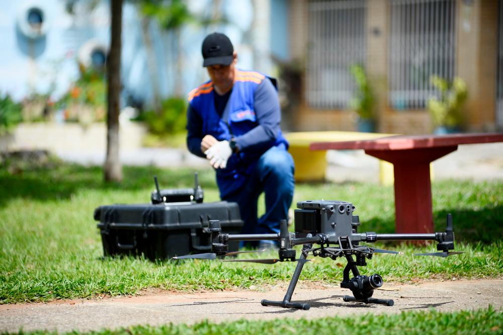 Com uso de drones, Saúde reforça combate ao mosquito da dengue